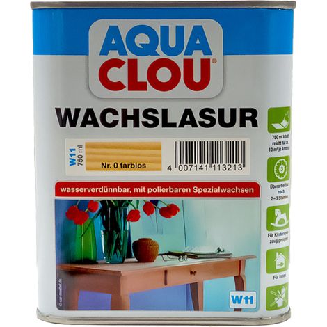 CLOU Aqua Clou Wachs Lasur W11 Farblos 750ml (1/5)