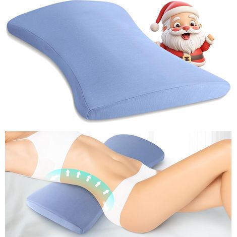 Almohada lumbar para dormir – espuma viscoelástica – almohadón – para dormir de lado – zona lumbar