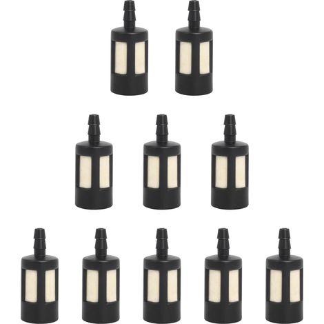 Lot de 10 Filtres à Carburant Compatibles avec ZAMA ZF-1, Homelite 49422, McCulloch 216985, MC-9182-310001, Tecumseh 410263 – Essence pour Tronçonneuses et Tondeuses. - (1/5)