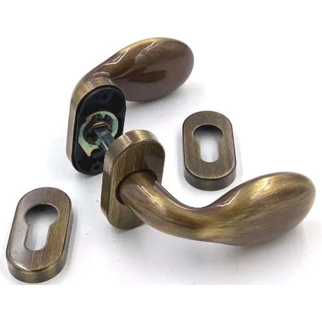 COPPIA POMOLO GPB "ARIETE" ROS.BOCC.OVALE YALE BRONZATO