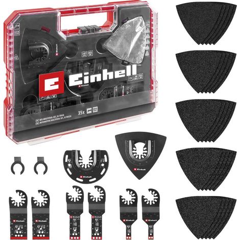 Einhell 708135 XL-PLUS-CASE BIM, HSS Kit di accessori per multiutensile 1 KIT