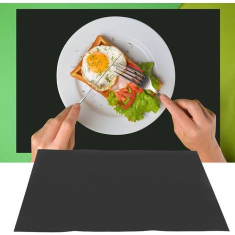 Protector antideslizante de silicona para placas de inducción - Alfombrilla aislante para cocina (forma rectangular) (1/5)