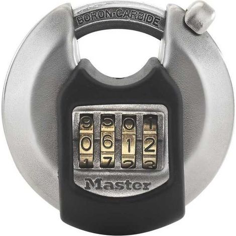 Master Lock Cadenas Disque Excell Acier inox 70 mm M40EURDNUM