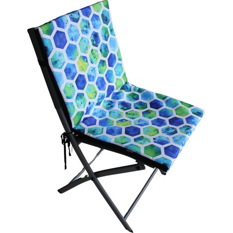 Cojín impermeable para silla TIP con respaldo de 80x40 cm (baldosa) (1/5)