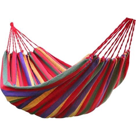 Tragbare Hängematte von LAN mit Tragetasche, 260 x 80 cm, robust, langlebig und einfach aufzubauen, für Garten, Strand, Camping und Wandern (1/5)