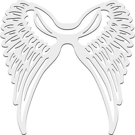 Alas de ángel para adornos de coronas, base para decoración de árboles de Navidad (1/4)
