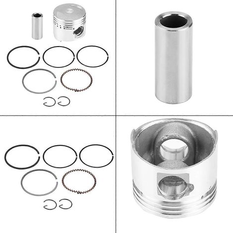 Kit de segments de piston 43mm pour moteur horizontal GY6, adapté aux scooters, cyclomoteurs et motos, assemblage complet haute performance. (1/4)