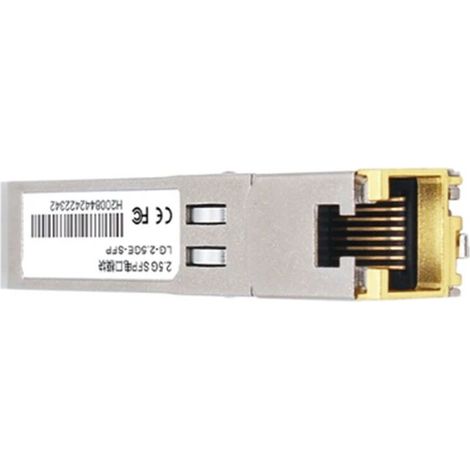2,5G-SFP-Modul, 2500M-Glasfaseranschluss auf RJ45-Ethernet-Anschluss 1000M-Gigabit-Transceiver-Modul, 1000M Übertragungsreichweite