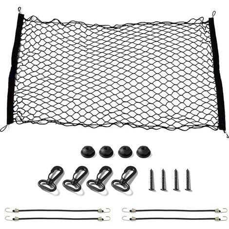 Dog Mesh Barrier, Retractable Stair Safety Barrier for Babies and Dogs, Portable Foldable Pet Barrier for Most Cars, Vehicles (1/5)