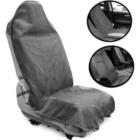 Housse De Siege - Serviette Grise Impermeable Antiderapante - Pour Siege Avant Voiture Suv - 1 Piece (1/5)