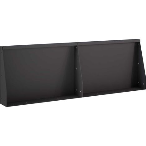 Retaining Wall 2 pcs 60 x 12 x 30 cm Steel Black vidaXL