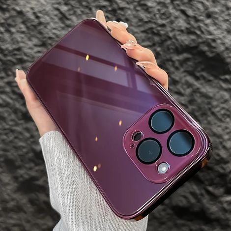 Coque de téléphone en verre trempé antichoc (iPhone 15)