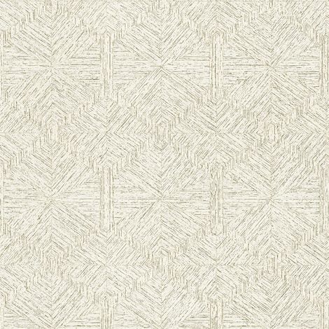 Grafik Tapete Profhome 386903 heißgeprägte Vliestapete strukturiert mit metallischen Akzenten glänzend elfenbein perl-weiß gold 5,33 m2