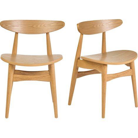 Sillas escandinavas de madera clara (paquete de 2) WALFORD (1/4)