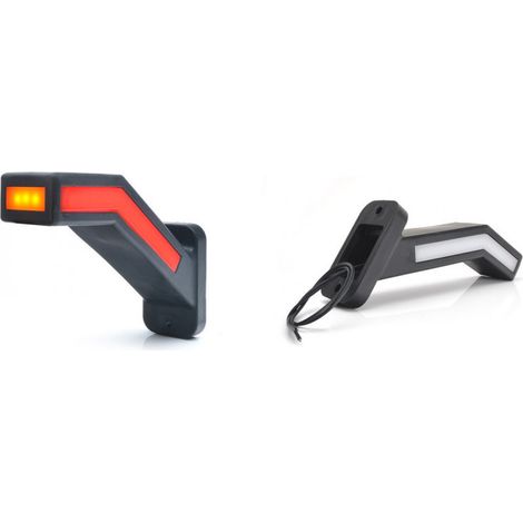 Maxter – Feu de gabarit et clignotant gauche LED – Éclairage 12V – Longueur 120mm – Signalisation efficace pour remorque