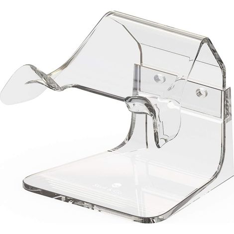 1 Support mural, Transparent, Plastique, Pour manettes PS5, Avec découpe casque, Jeu vidéo (1/5)