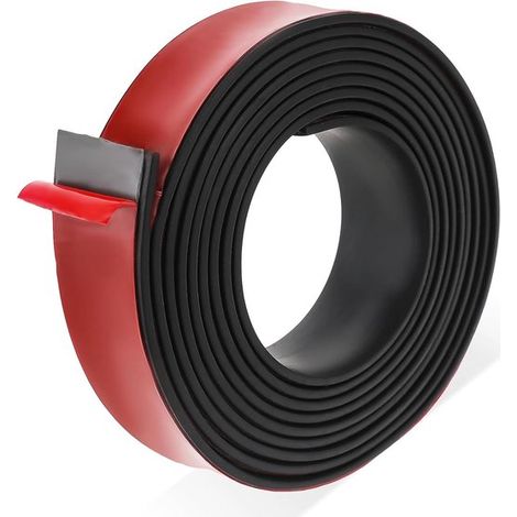 1 rouleau élastique auto-adhésif, caoutchouc néoprène 25 mm x 2 mm x 4 m, amortissement vibrations, protection sols, soutien articulations (1/5)