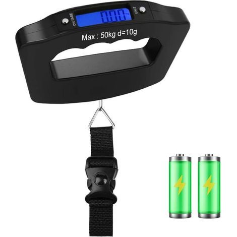 Tragbare elektronische Gepäckwaage, maximale Kapazität 50 kg. (1/5)