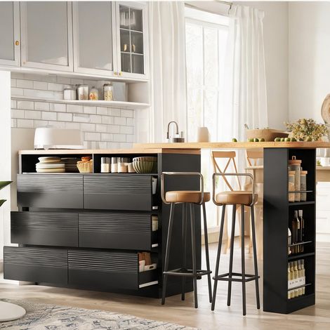 Buffet coloris noir en MDF (1/5)