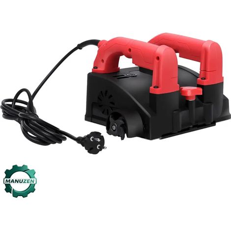 Manuzen - Raboteuse murale électrique 1 200 W — largeur 160 mm — Rouge et noir — Prise européenne (1/5)