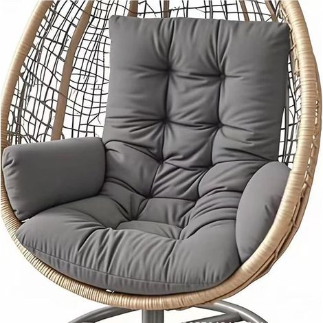 hanging chair cushion, thick cushion for hanging swing and hanging basket, washable garden cushion for rocking chair, indoor/outdoor seat cushion for (1/5)