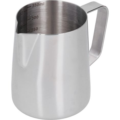 Pichet à lait en acier inoxydable avec bec verseur pointu et graduation, 350 ml (1/5)
