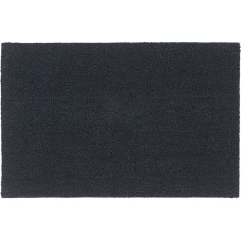 Felpudo de fibra de coco gris oscuro 65x100 cm