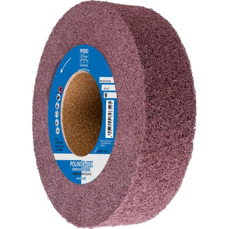 PFERD TOOLS POLINOX Gewickeltes Vlies-Rad PNK Ø 200x50mm Bohrung-Ø 76,2 mm Weich A Grob für Finish