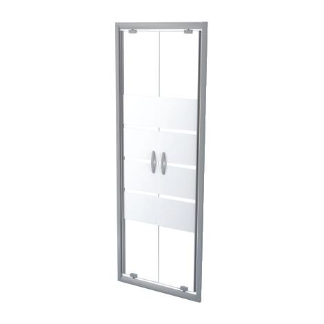 ONDEE ZEN - Porte de douche SHIVA - Porte Battante - Finition Chromé - 70x190cm