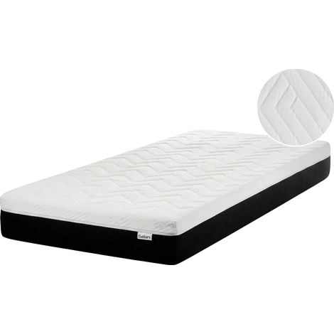 Colchón de espuma visco gel firme duro con funda extraíble de poliéster con cremallera 90 x 200 cm Spongy (1/5)