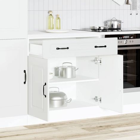 Küchenunterschrank Kalmar Weiß Holzwerkstoff