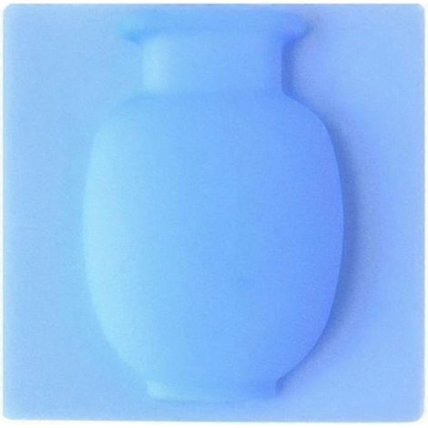 Vase magique en silicone adhésif pour fleurs, décoration murale à suspendre (couleur : bleu) (1/5)