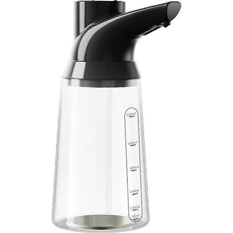 Distributeur de savon automatique sans contact, rechargeable par USB, avec pompe à capteur réglable à 4 niveaux, pour cuisine et salle de bain, noir. (1/5)
