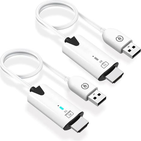 Ordinateur portable TV écran sans fil miroir récepteur 4K blanc (1/5)