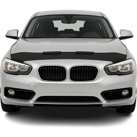 Protège Capot Compatible avec BMW Série 1 F20 F21 2011 à 2019, Bra de Capot Protection, Noir