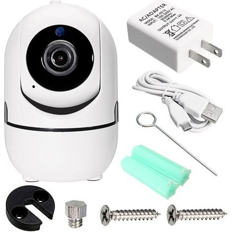 1080P HD WLAN-IP-Kamera, Sicherheitskamera für Innenräume mit Nachtsicht (1/4)