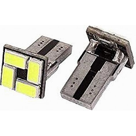 TRADE SHOP - Lampadine Di Posizione T10 Maxtech T-105630 12v 4led Canbus 6000k Ultra Luminose - (1/2)