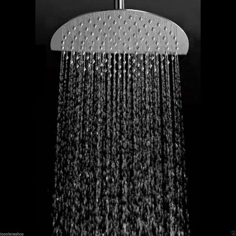 SOFFIONE DOCCIA TONDO 10'' BAGNO EFFETTO PIOGGIA SOTTILE CROMATO SHOWER