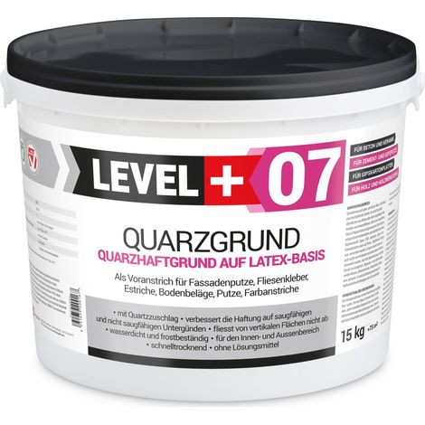 LEVEL+ Quarzgrund Grundierung Putzhaftgrund Holz OSB L+07 - 15KG (1/5)