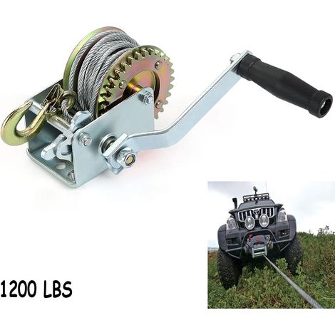 PARANCO MONTACARICHI VERRICELLO GANCIO MANUALE ARGANO 1200 LBS CAVO ACCIAIO
