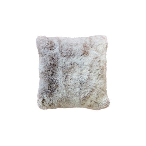 Coussin effet fourrure Antartic choco - 40x40cm - Chocolat (1/3)