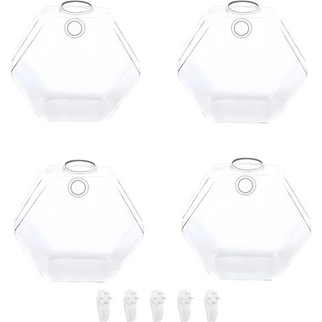 (4-teilig) Glaswandpflanzgefäße, Hängende Glaspflanzgefäße, Hängende Glaspflanzgefäße, Hydroponische Wandpflanzgefäße, Terrarium (1/5)