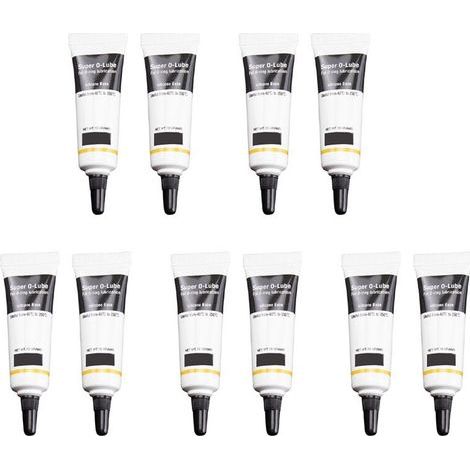 Convient pour 10 lubrifiants à base de graisse silicone de haute qualité et un lubrifiant super performant pour l'entretien des joints toriques. (1/4)