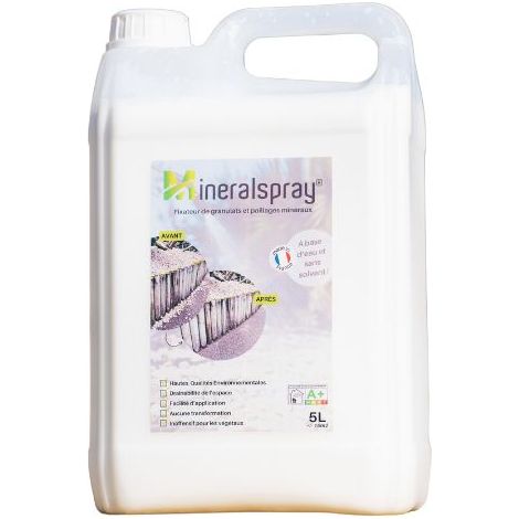 Colle Fixation Graviers à Pulvériser MINERALSPRAY - Lot de 3 Bidons 5 L (48 m²) - Incolore (Lot de 3) (1/4)