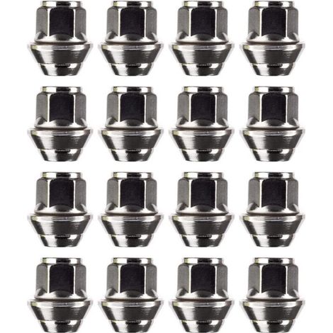 RHG Jeu d'écrous de roue en alliage. M12 x 1,5, rondelle conique, 19 mm hexagonal pour une utilisation avec les jantes en alliage Ford et plus (16) (1/5)