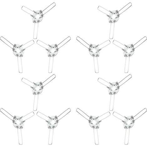 Adaptateur à Ressort Haute Dureté et Facile à Installer pour Abat-jour en Fer Argenté, 24 Pièces pour Projets DIY de Lampes et Luminaires (1/5)