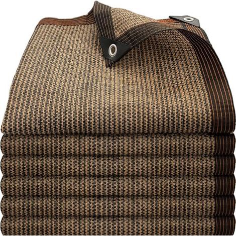Filet Protection Solaire Filet D'Ombrage,80% UV Tissu D'Ombrage, Toile d'ombrage de Serres Coupe-Ventpour La Couverture VéGéTale/Serre/Pet House/Jardin/Pergola/Patio Lawn (Brun, 5×6m) (1/5)