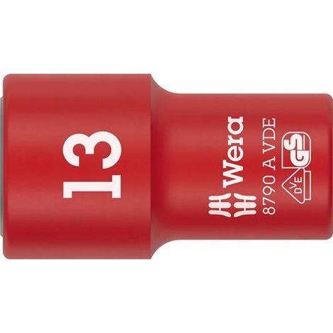 Vaso 8790 A VDE 1/4" SW 13mm L.41mm WERA (1/5)