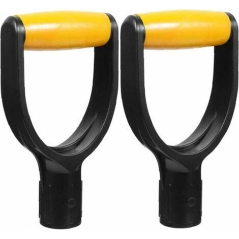 Ahlsen Poignée de pelle de remplacement, outil de poignée de râteau pour creuser le jardin, 2 pièces, accessoires de jardin (1/3)
