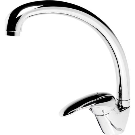 Miscelatore monoforo ottone per lavello cucina jupiter erogazione orientabile